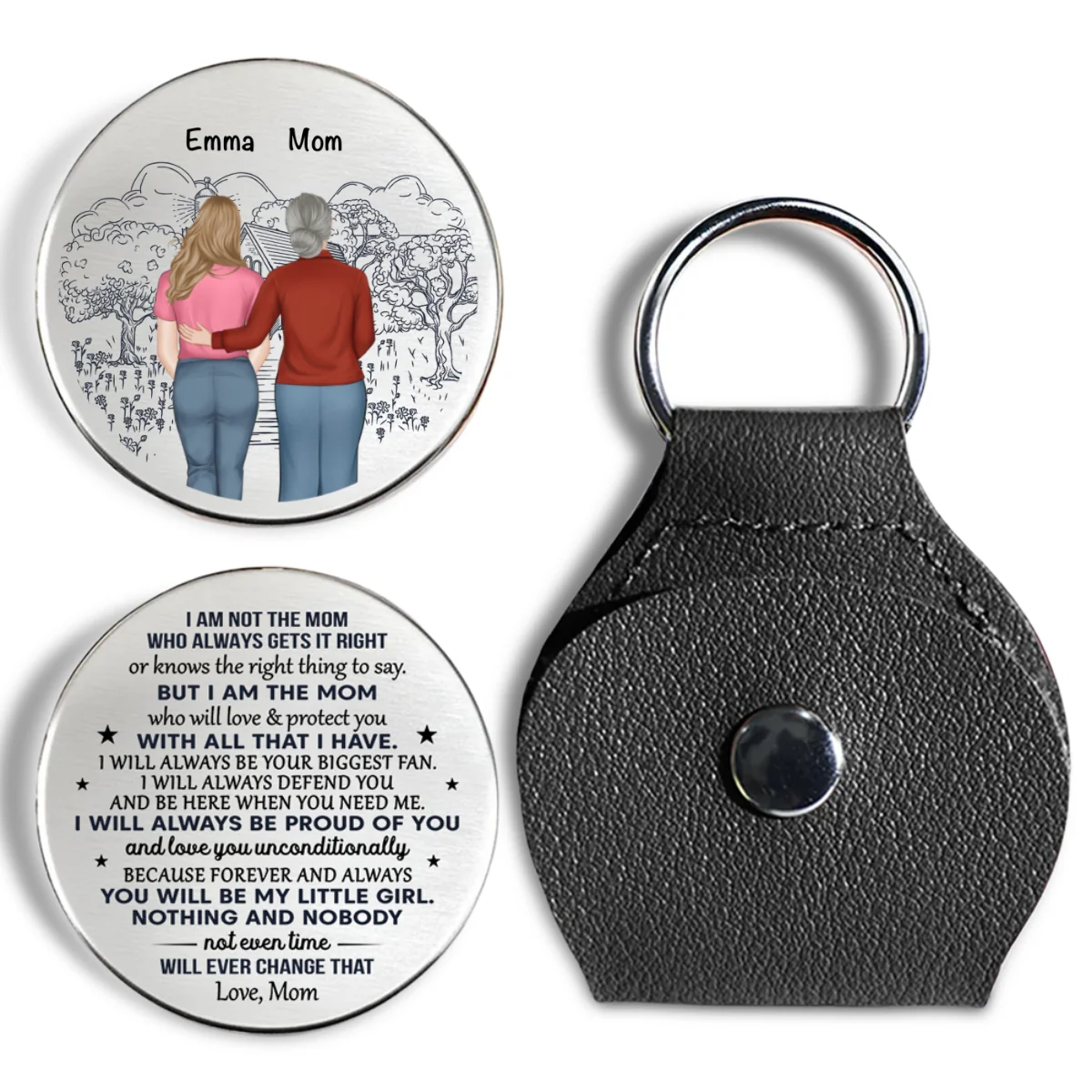 I Will Always Be Your Biggest Fan Ver Mom - Personalized Custom Pocket Hug - Image 6