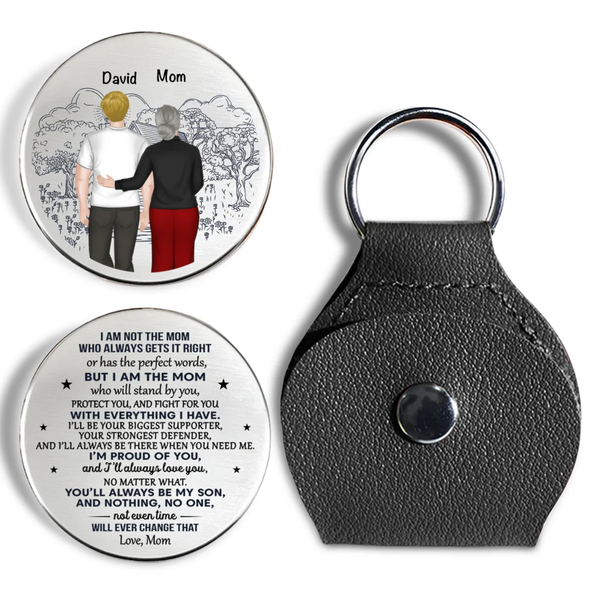 I Will Always Be Your Biggest Support Ver Mom - Personalized Custom Pocket Hug - Image 7
