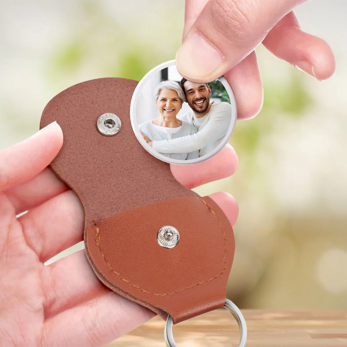 I Will Always Carry You Custom Photo - Personalized Custom Pocket Hug - Image 3