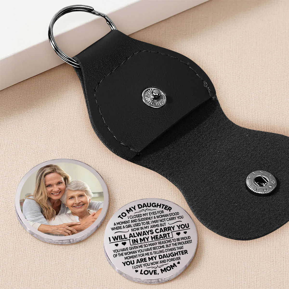 I Will Always Carry You Custom Photo - Personalized Custom Pocket Hug - Image 4
