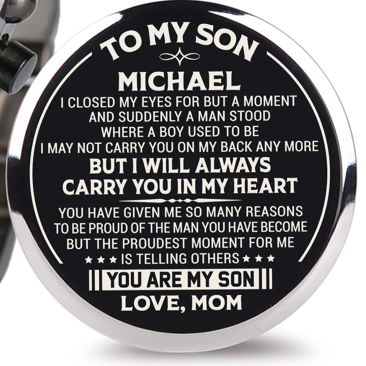 I Will Always Carry You In My Heart - Personalized Engraved Wooden Watches GQ026 - Image 2