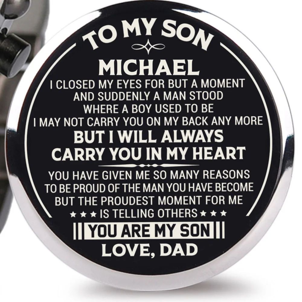 I Will Always Carry You In My Heart - Personalized Engraved Wooden Watches GQ026 - Image 9