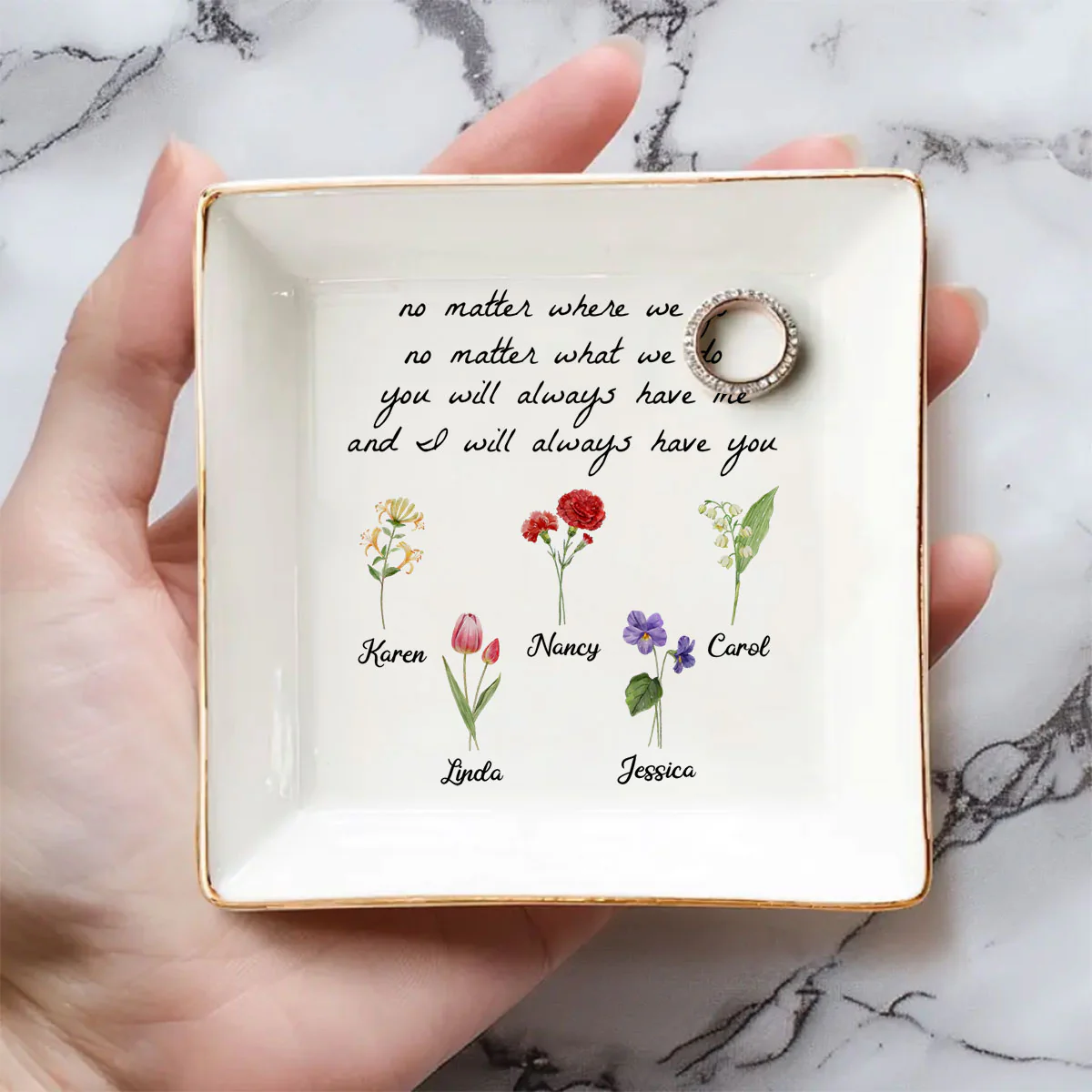 I Will Always Have You - Personalized Custom Jewelry Dish - Image 4