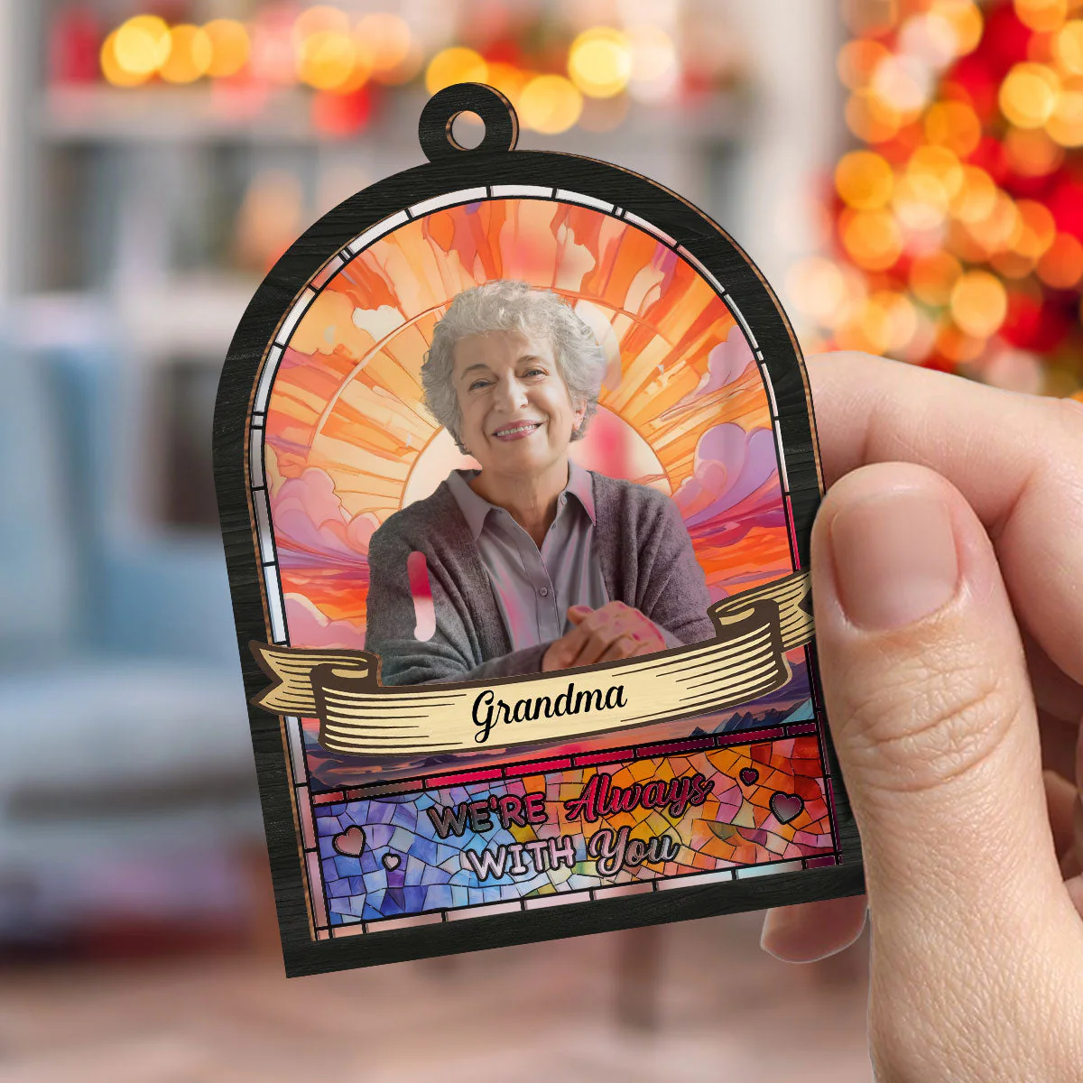 I Will Always Remember You - Personalized Custom Suncatcher Ornament - Image 4