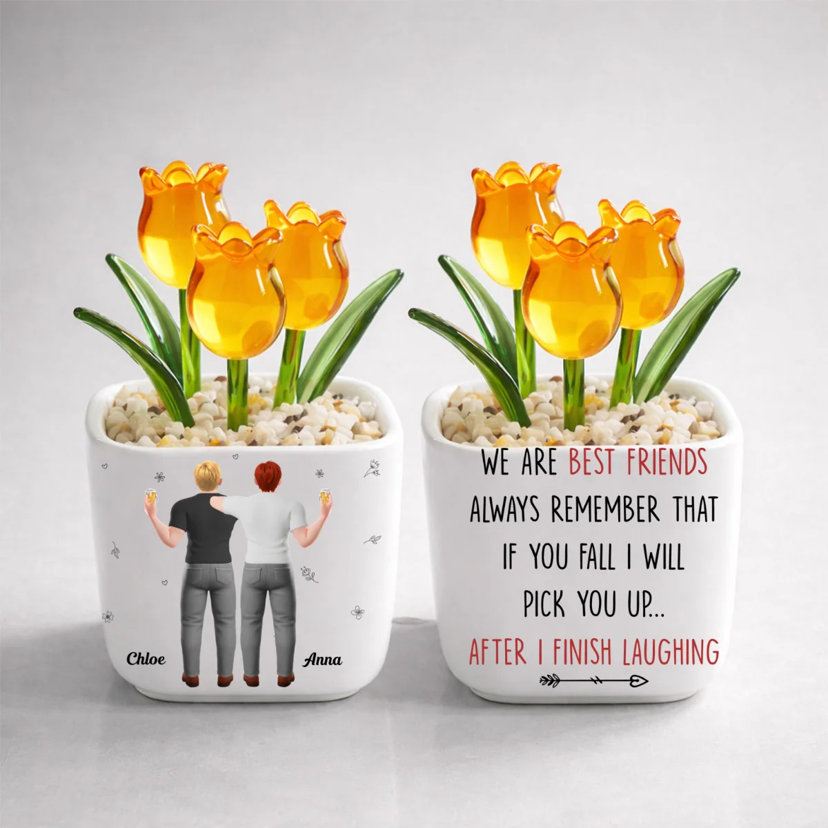 I Will Pick You After - Personalized Custom Glass Everlasting Tulips - Image 10
