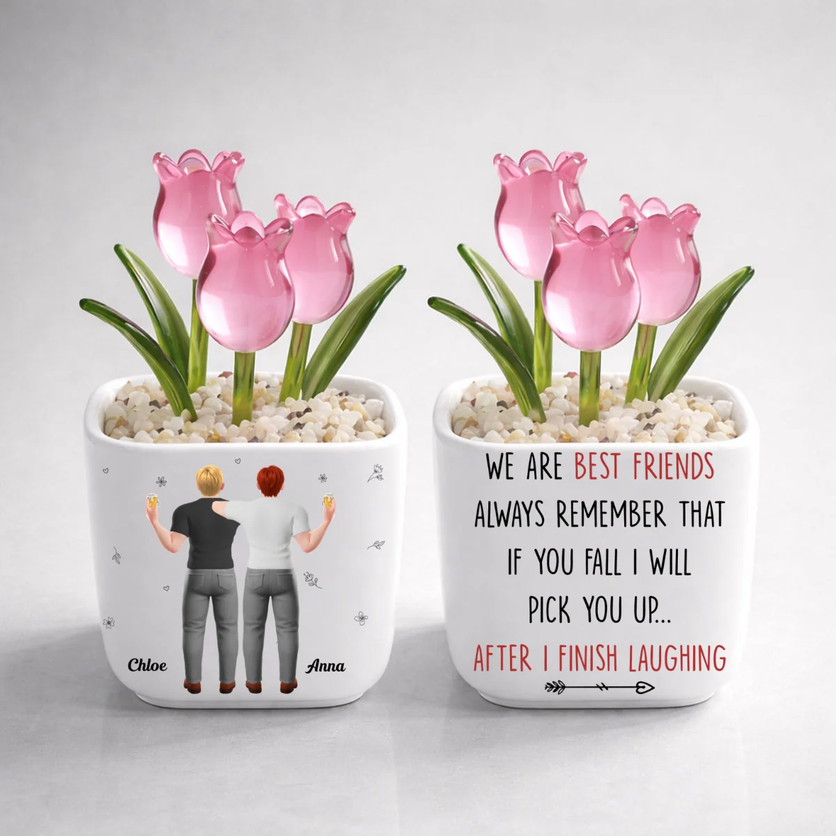 I Will Pick You After - Personalized Custom Glass Everlasting Tulips - Image 8