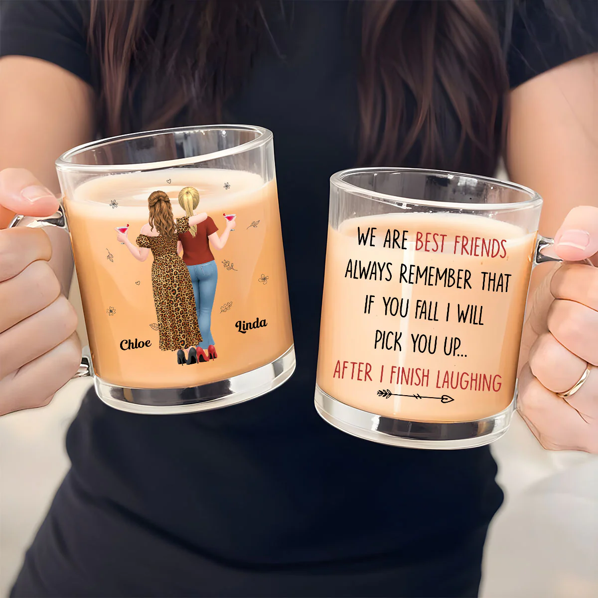 I Will Pick You After - Personalized Custom Glass Mug - Image 4
