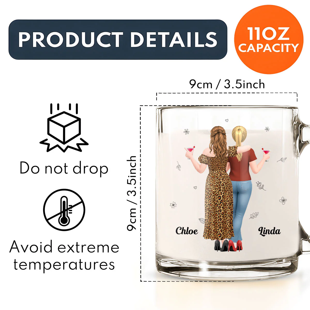 I Will Pick You After - Personalized Custom Glass Mug - Image 5