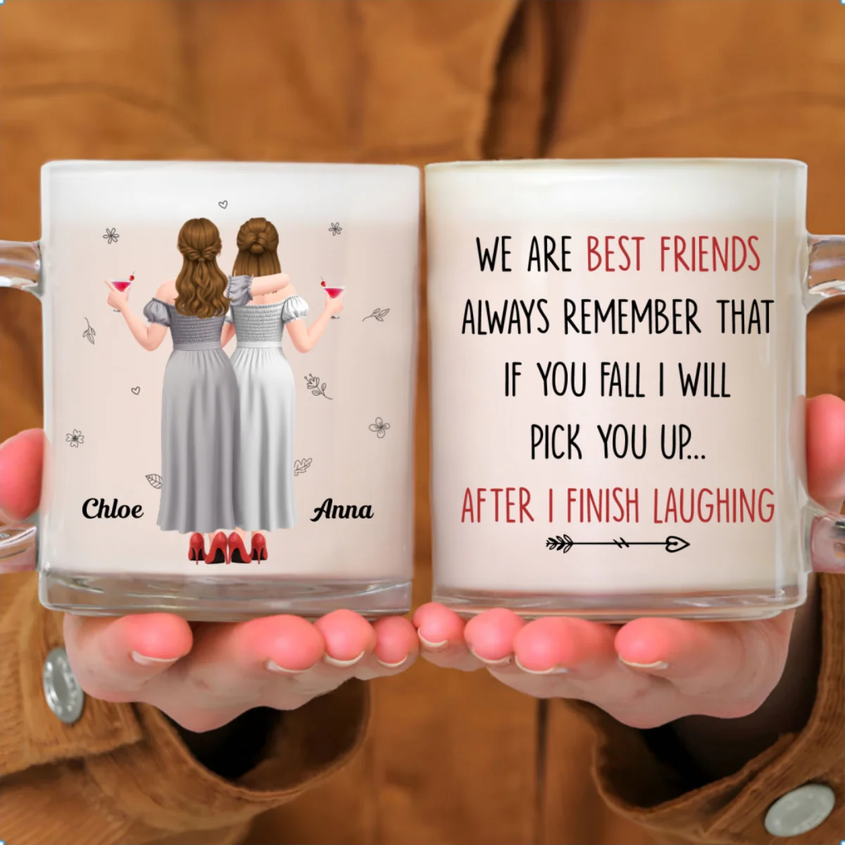 I Will Pick You After - Personalized Custom Glass Mug - Image 6