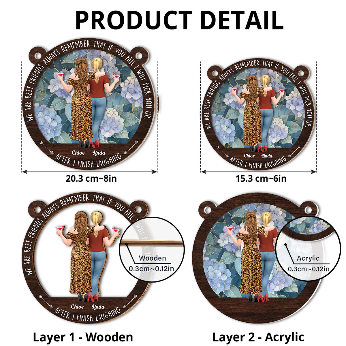 I Will Pick You After - Personalized Custom Suncatcher - Image 4