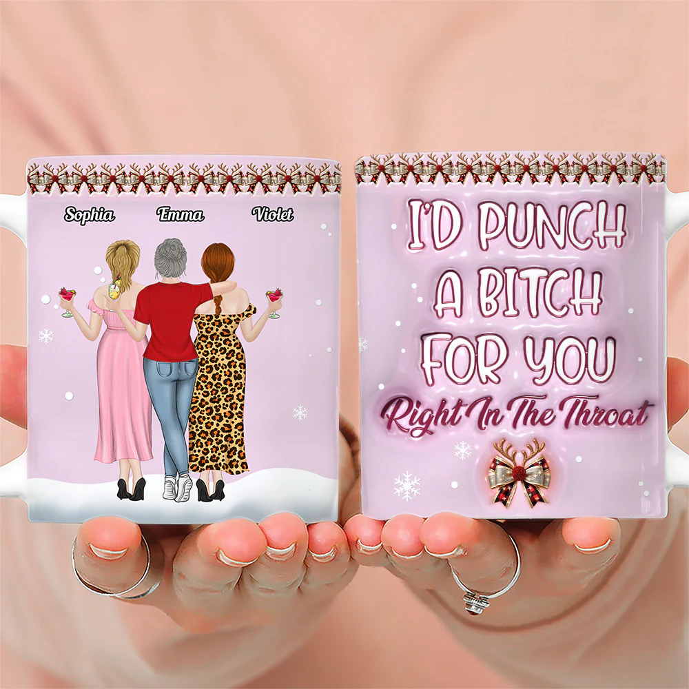 I Will Protect You - Personalized Custom 3D Inflated Effect Coffee Mug - Image 2
