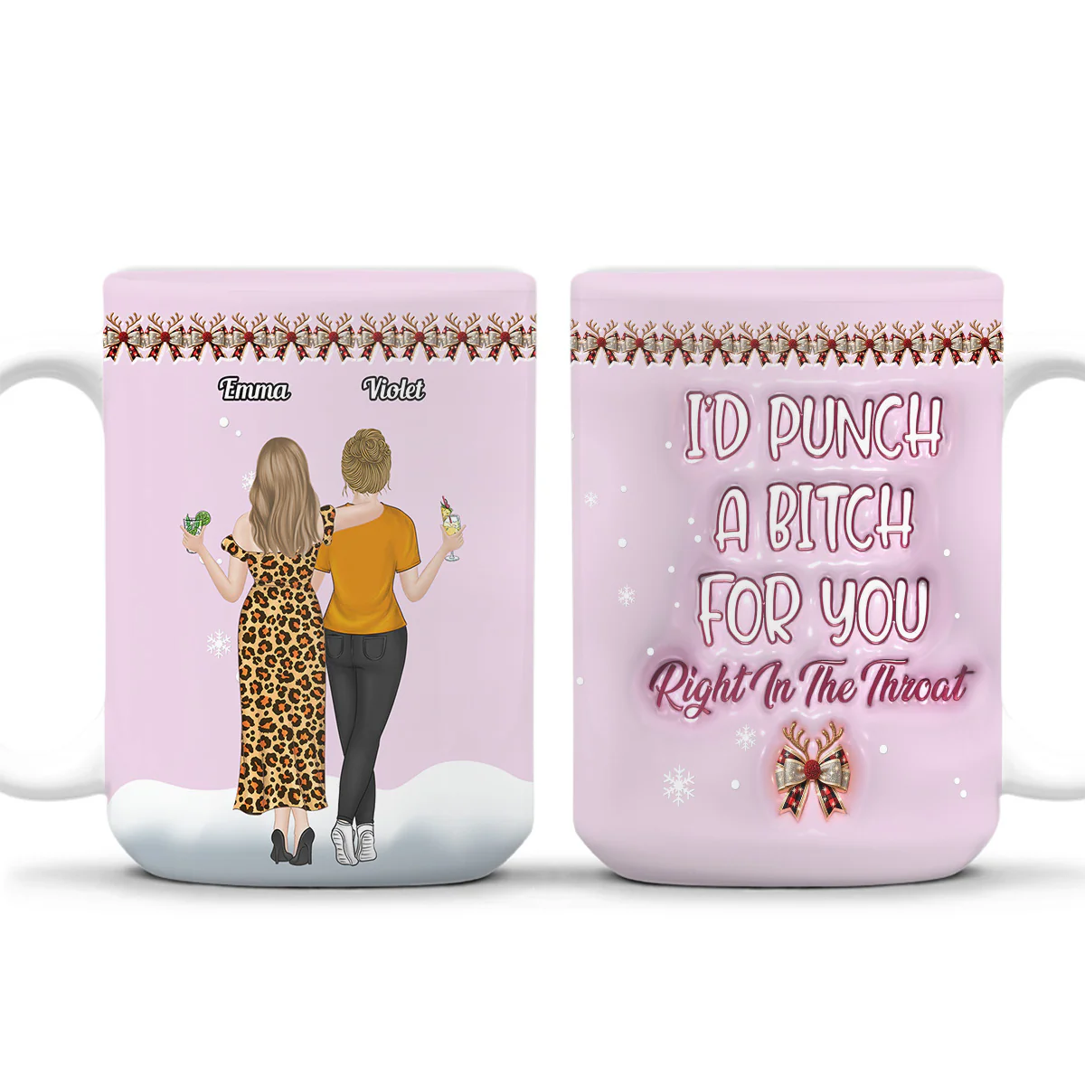 I Will Protect You - Personalized Custom 3D Inflated Effect Coffee Mug - Image 8