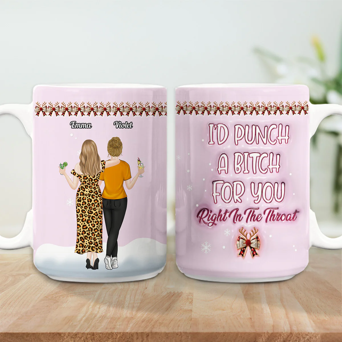 I Will Protect You - Personalized Custom 3D Inflated Effect Coffee Mug - Image 9