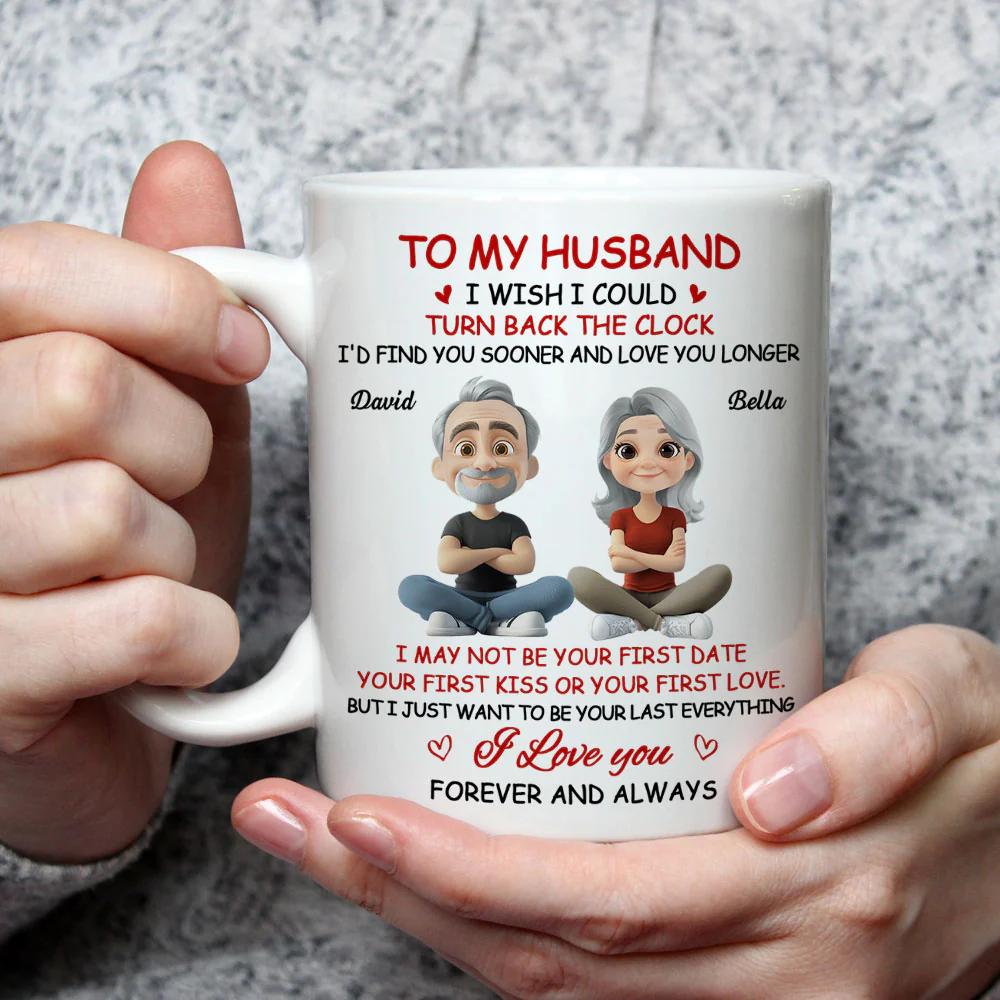 I Wish I Could Turn Back The Clock 2 - Personalized Custom Coffee Mug - Image 3