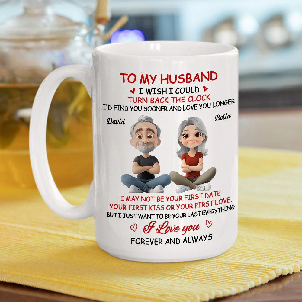 I Wish I Could Turn Back The Clock 2 - Personalized Custom Coffee Mug - Image 4