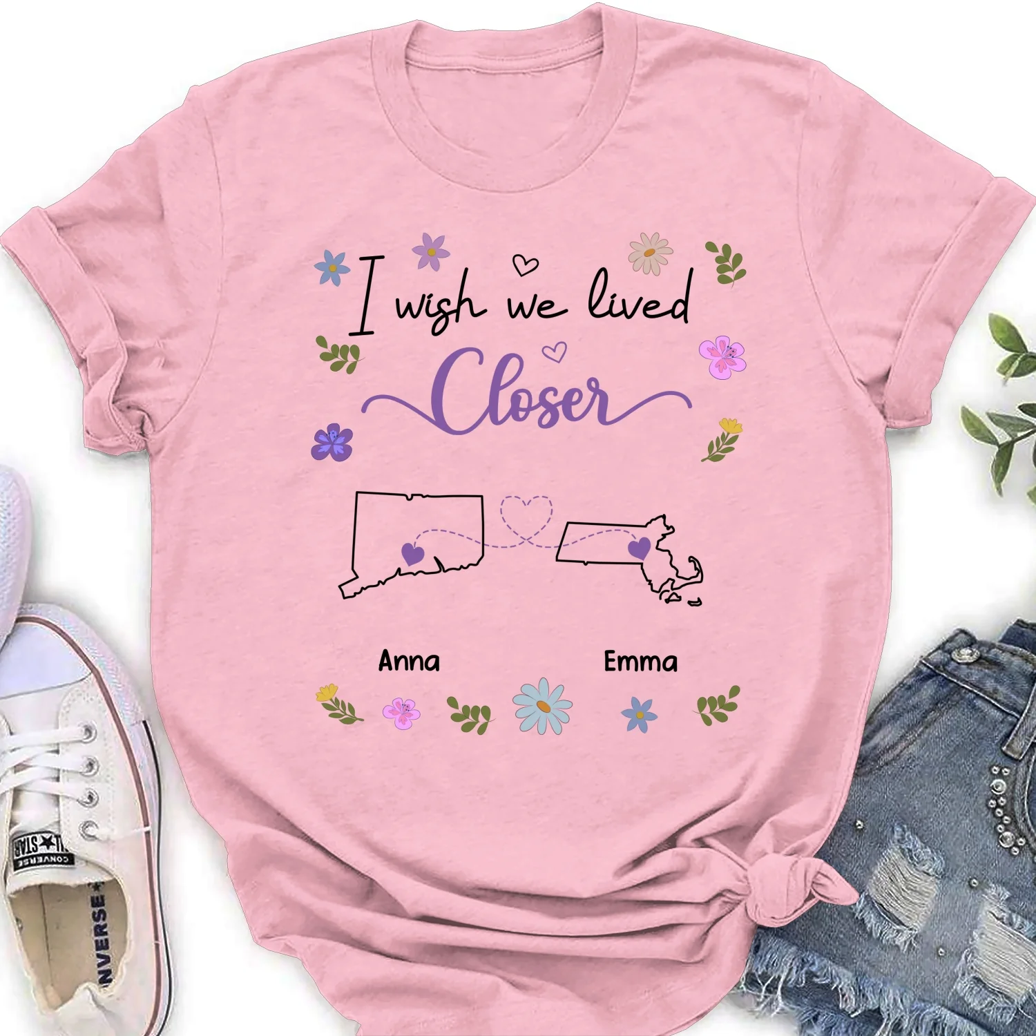 I Wish We Lived Closer - Personalized Custom Shirt - Image 20