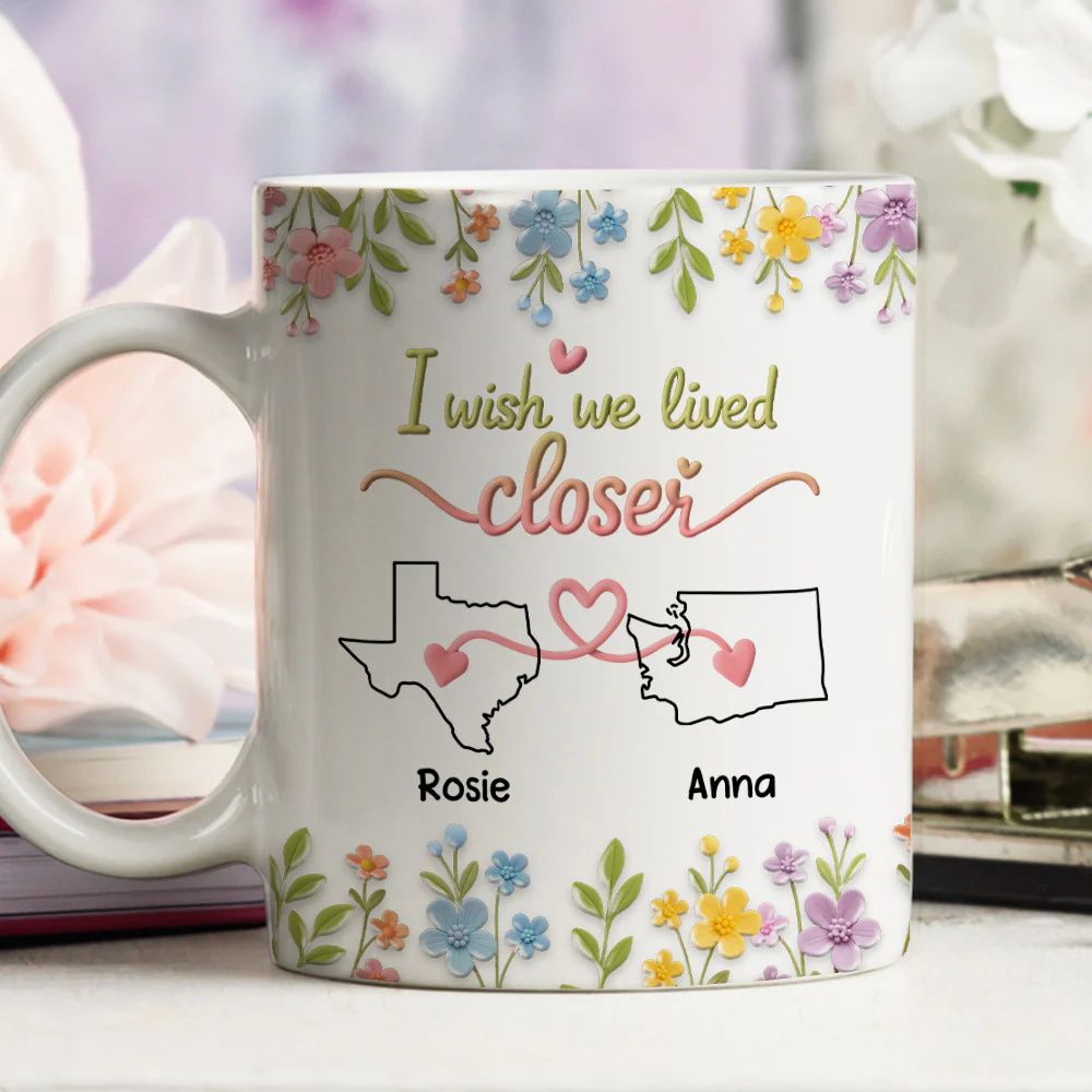 I Wish You Lived Next Door - Personalized Custom 3D Effect Mug - Image 3