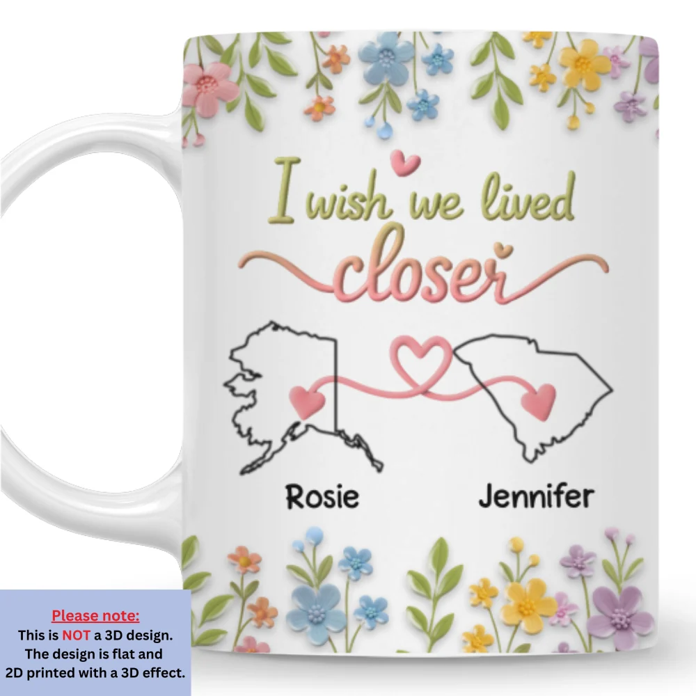 I Wish You Lived Next Door - Personalized Custom 3D Effect Mug - Image 8