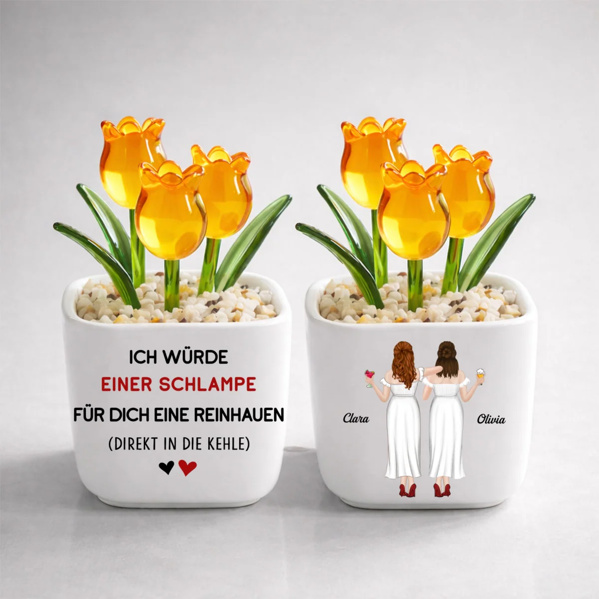 Ich Würde Für Dich Zuschlagen – Personalisierte Ewige Glastulpen - Image 11