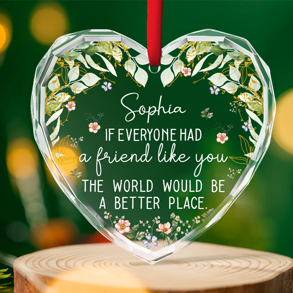 Had A Friend Like You - Personalized Custom Glass Ornament - Image 4