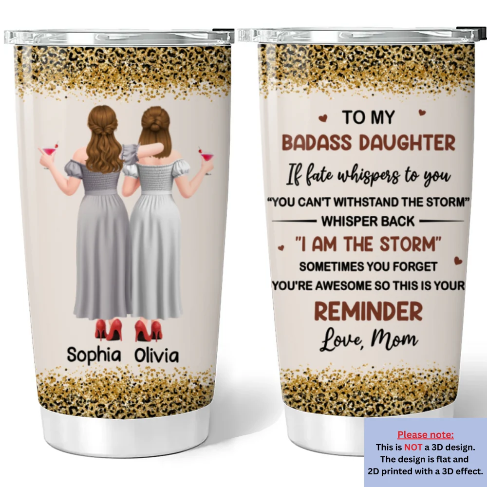 If Fate Whispers To You - Personalized Custom Tumbler - Image 6