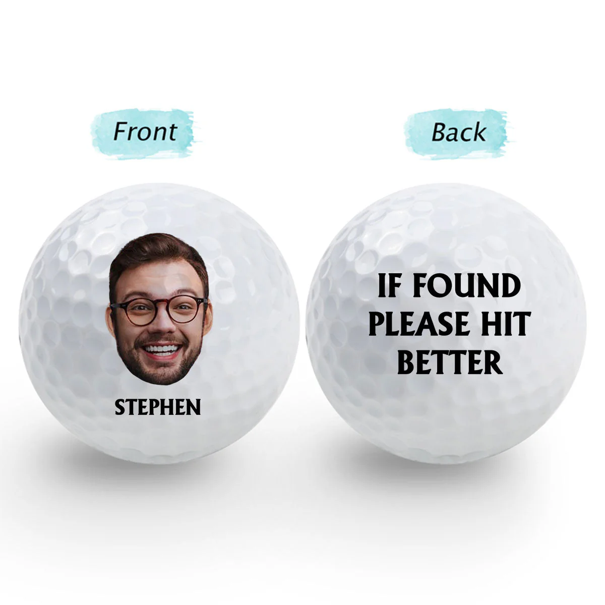 If Found Return To This Guy - Personalized Golf Ball - Image 3