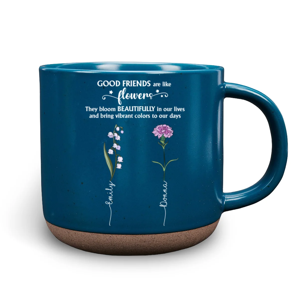 If Friends Were Flowers - Personalized Custom Pottery Mug - Image 7