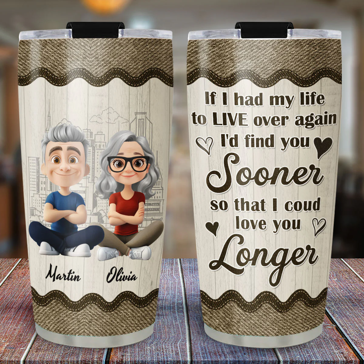 If I Could - Personalized Custom Tumbler - Image 3
