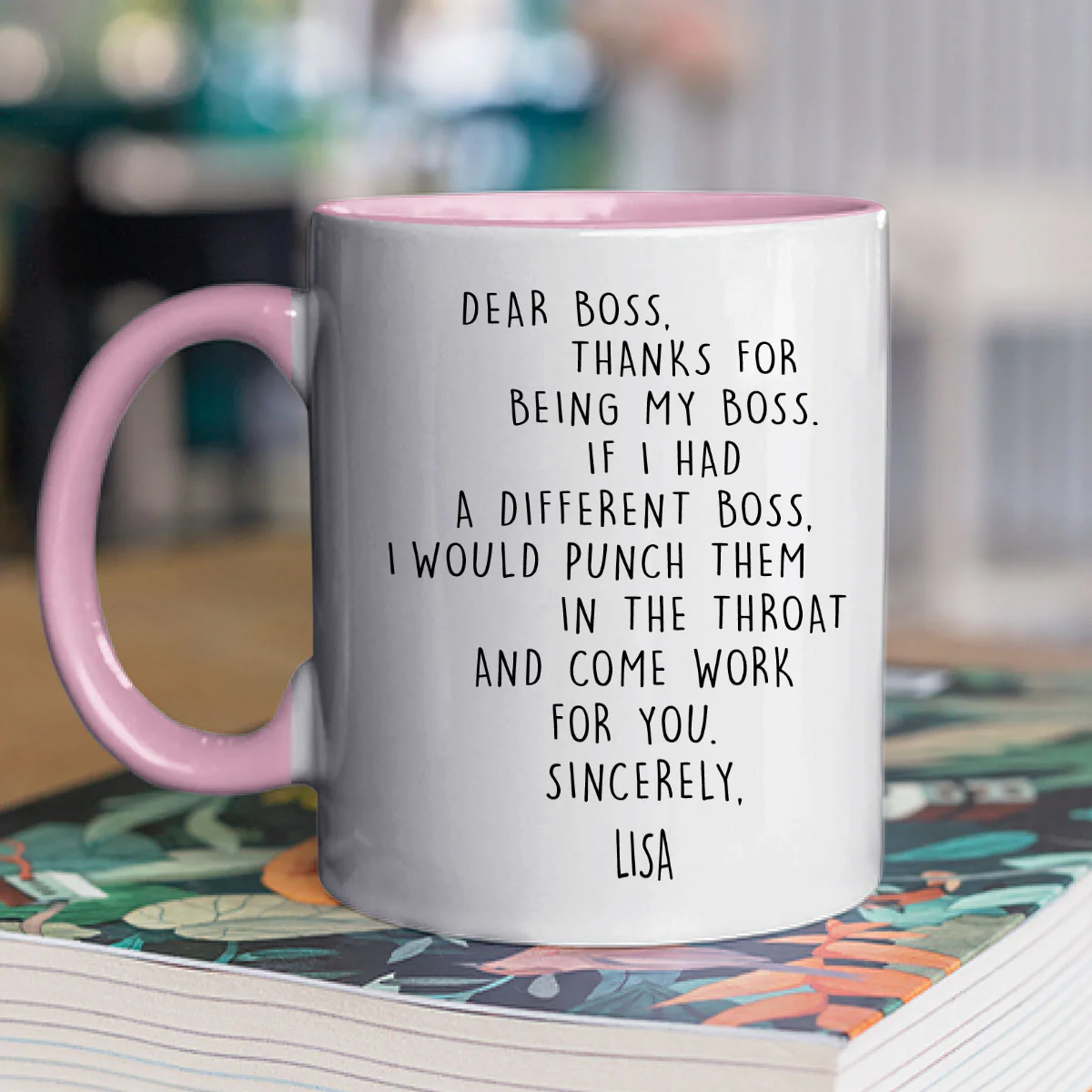 If I Had A Different Boss - Personalized Custom Accent Mug - Image 2