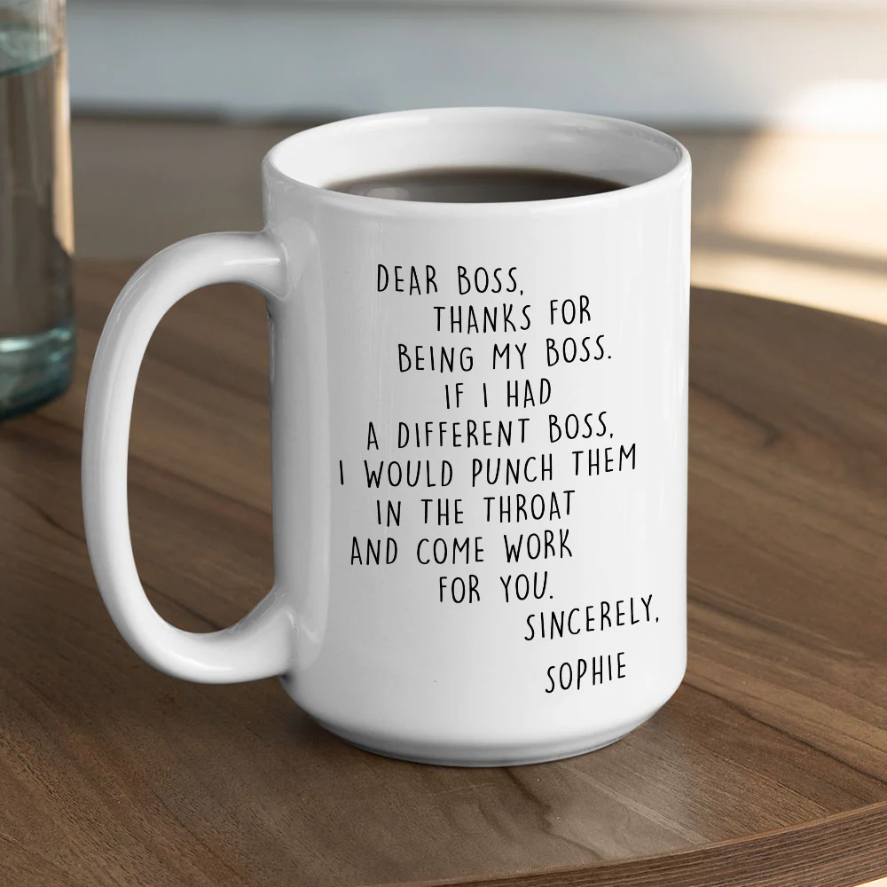 If I Had A Different Boss - Personalized Custom Coffee Mug - Image 4