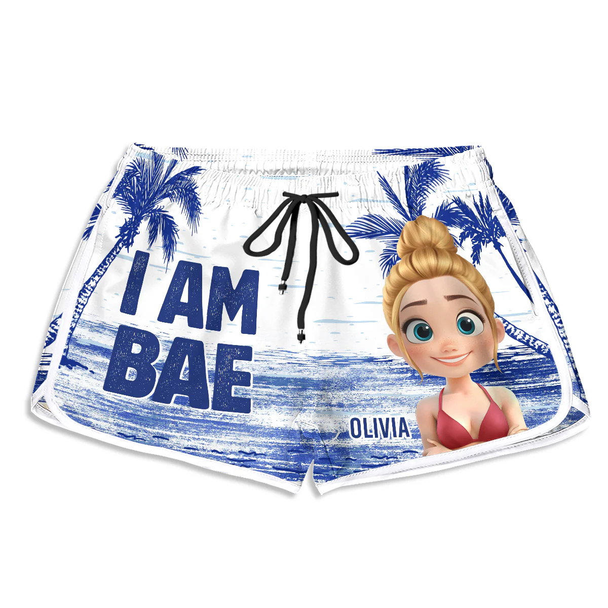 If Lost Return To Bae Summer - Personalized Custom Couple Beach Shorts - Image 7