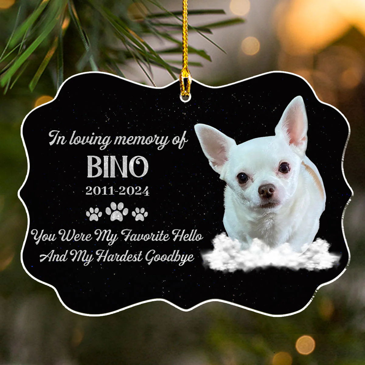 If Love Could Have Saved You - Personalized Custom Acrylic Ornament - Image 3