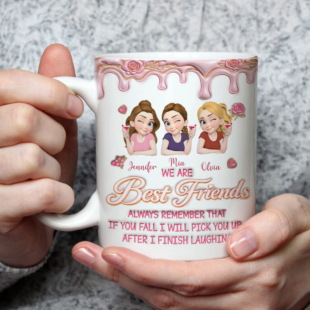 If You Fall You Have Me - Personalized Custom 3D Effect Mug - Image 3