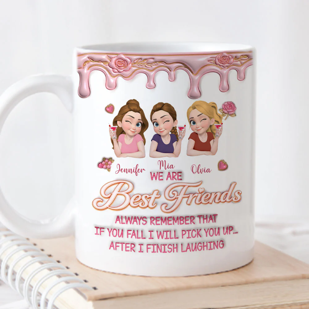 If You Fall You Have Me - Personalized Custom 3D Effect Mug - Image 4