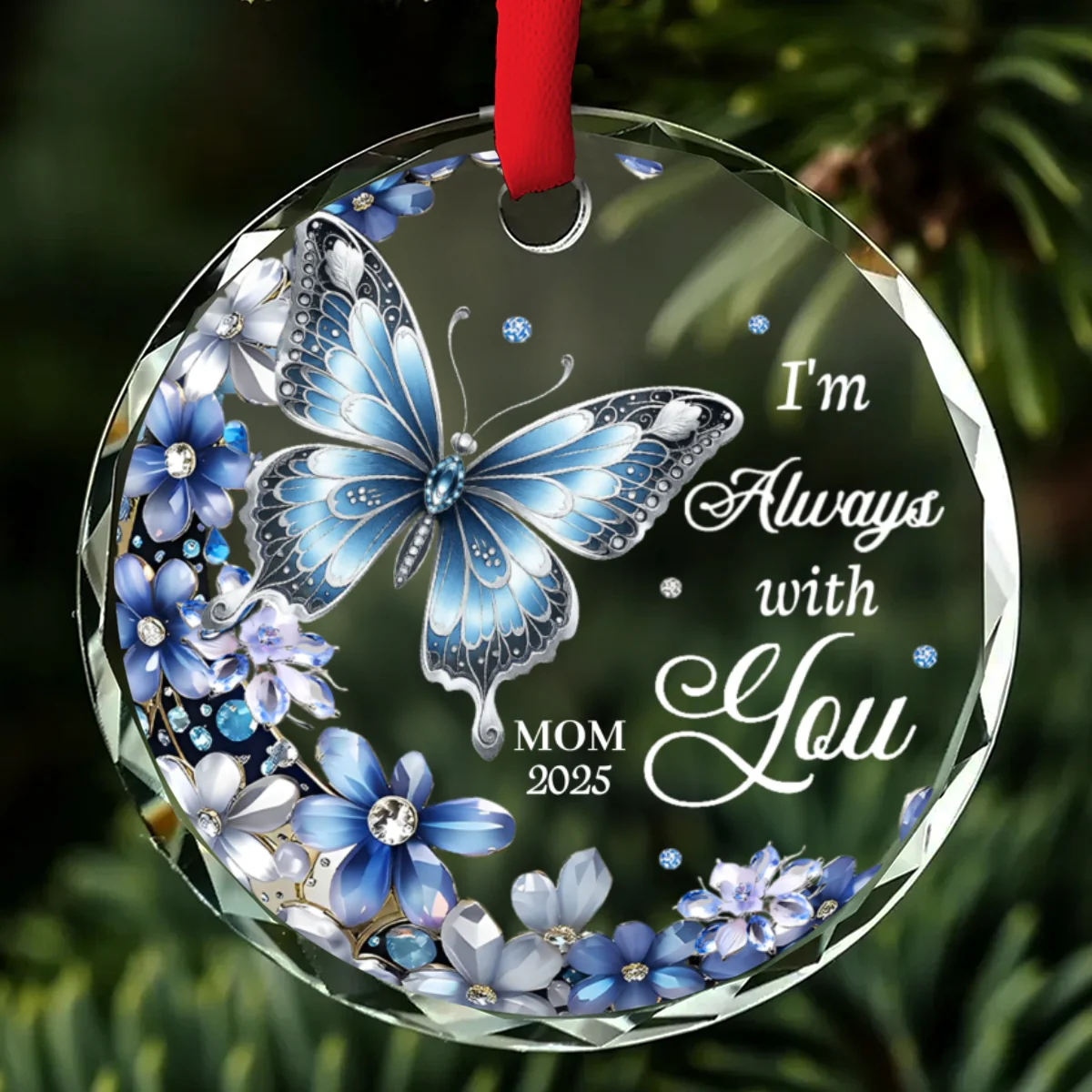 Im Always With You - Personalized Custom Glass Ornament - Image 7