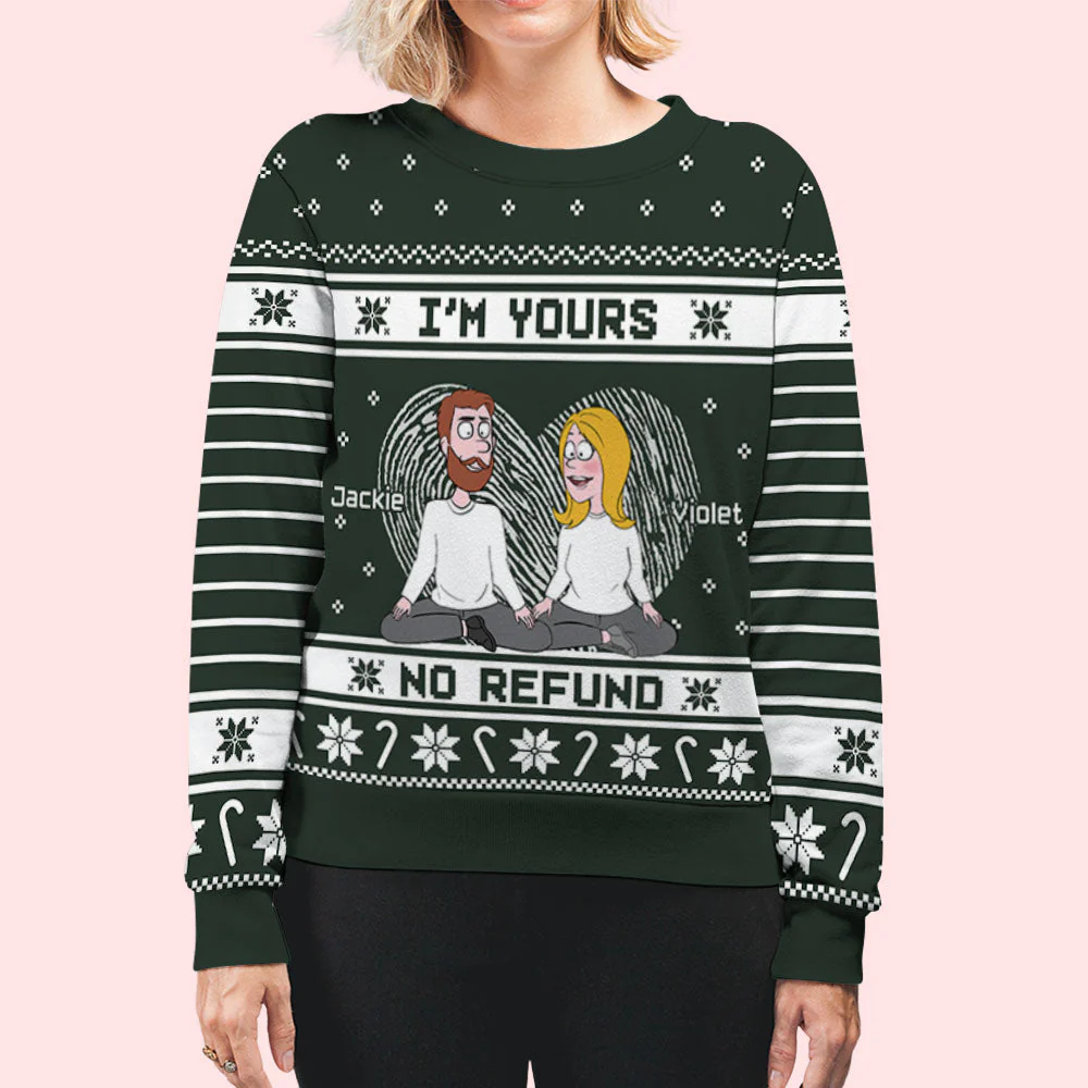 I'm Yours - Personalized Custom All-Over-Print Sweatshirt - Image 3