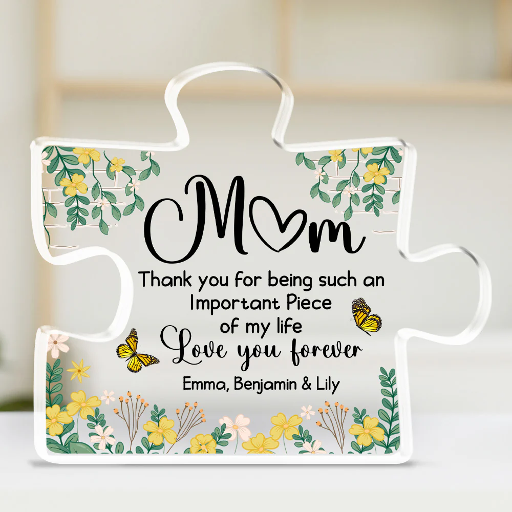 Important Piece Of My Life - Personalized Custom Acrylic Plaque - Image 2