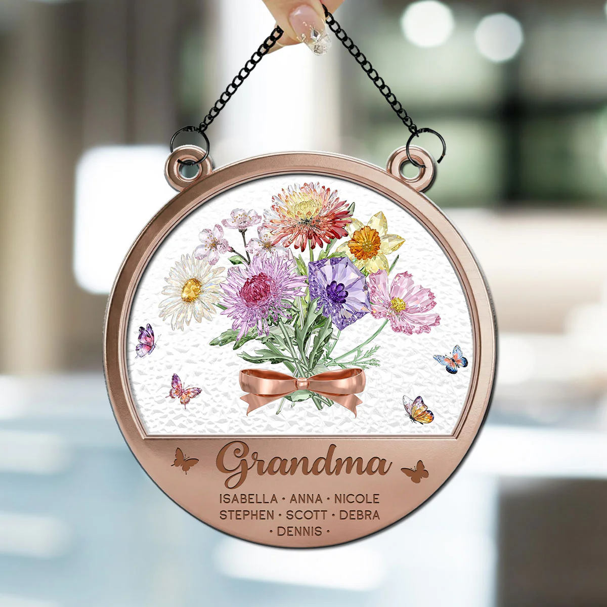 Important Piece Of My Life - Personalized Custom Suncatcher - Image 2