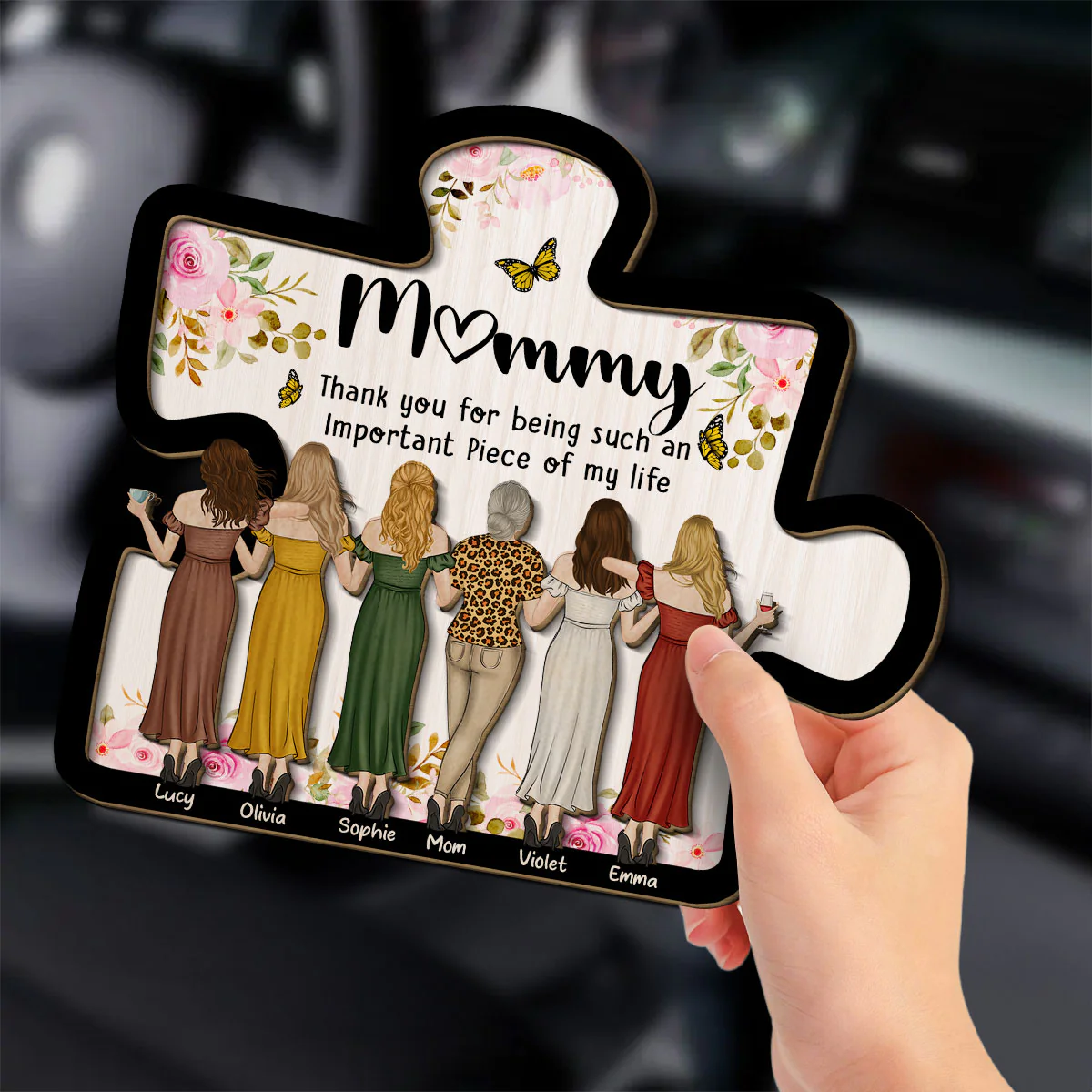 Important Piece - Personalized Custom Car Visor Clip - Image 3