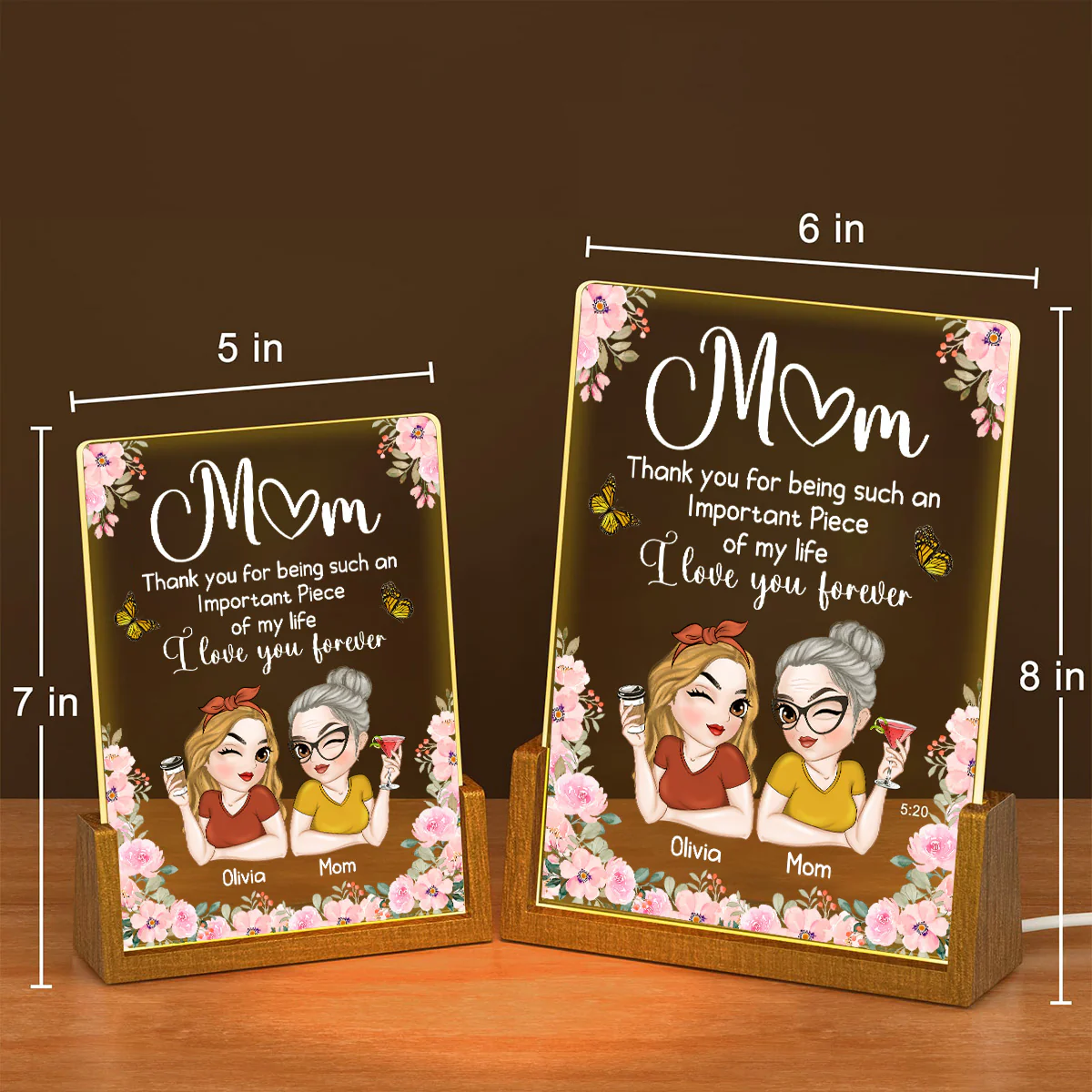 Important Piece - Personalized Custom Plaque With Walnut Base - Image 3