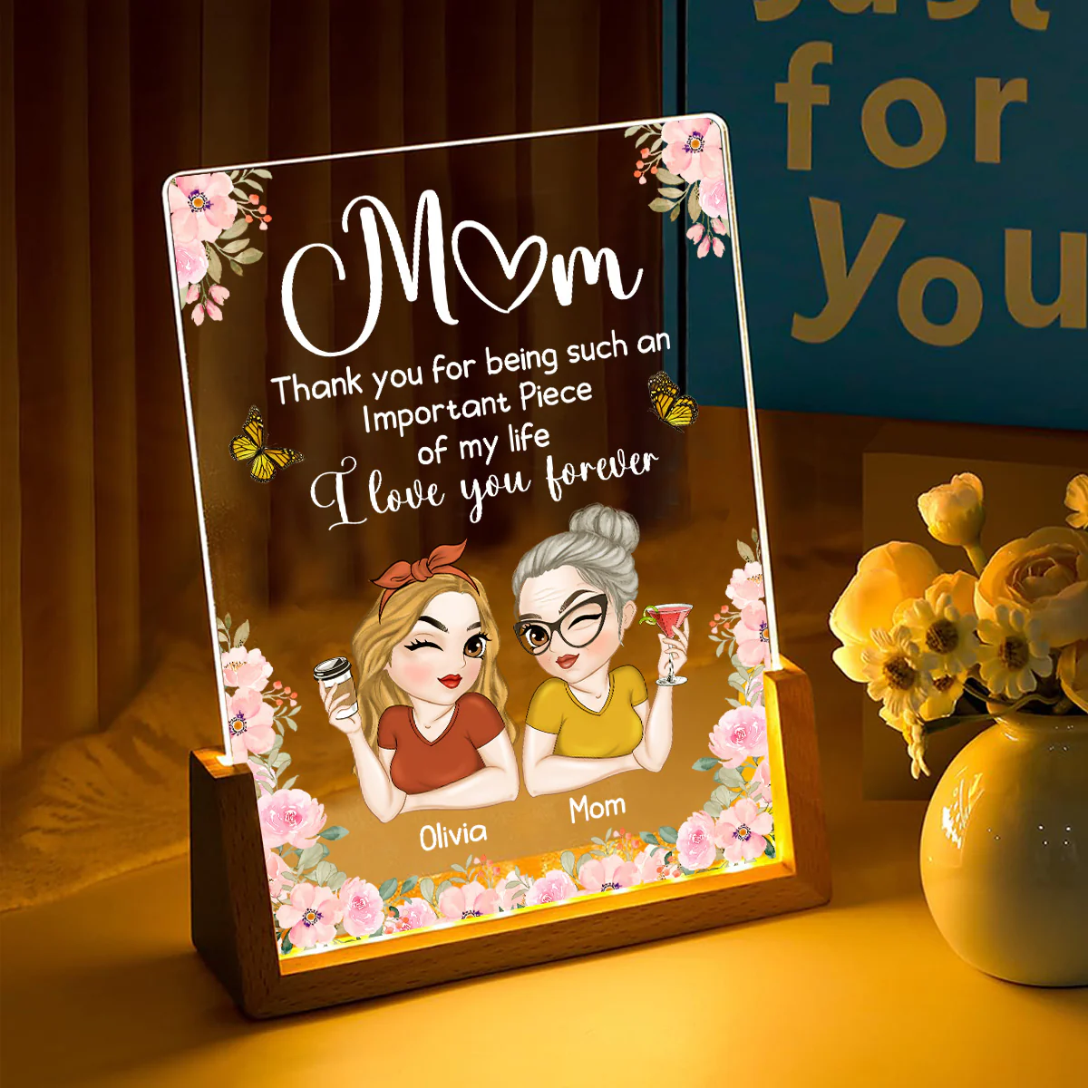 Important Piece - Personalized Custom Plaque With Walnut Base - Image 5