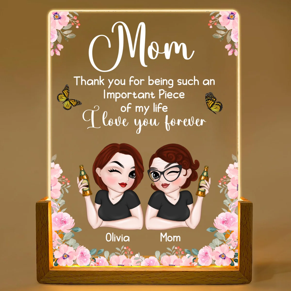 Important Piece - Personalized Custom Plaque With Walnut Base - Image 7