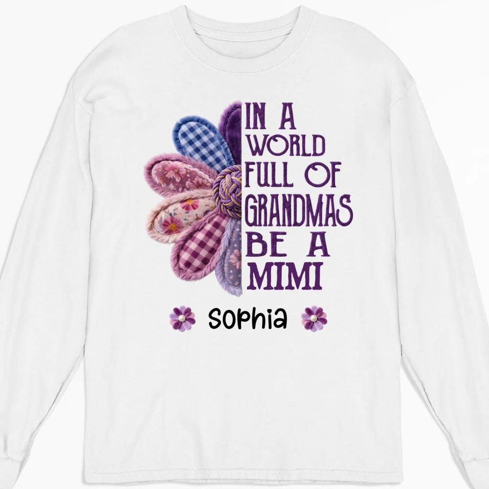 In A World Full Of Grandmas Be A Mimi - Personalized Custom Shirt - Image 10