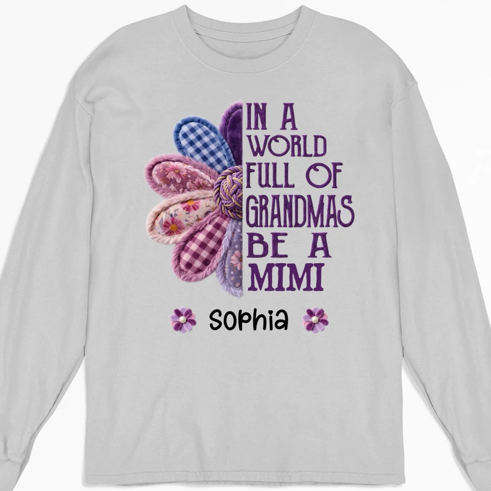 In A World Full Of Grandmas Be A Mimi - Personalized Custom Shirt - Image 11