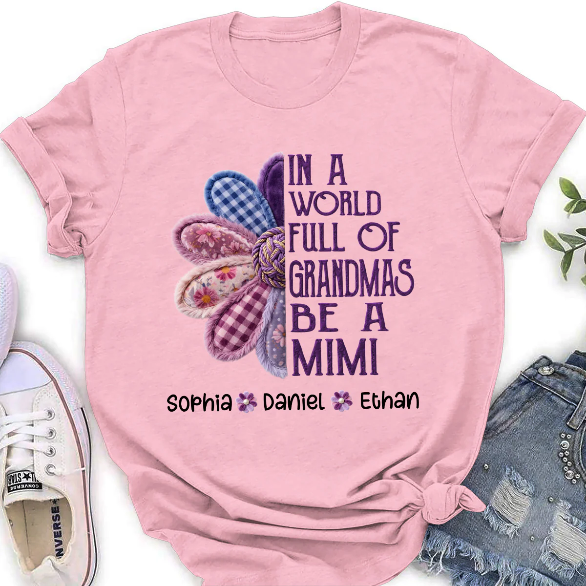 In A World Full Of Grandmas Be A Mimi - Personalized Custom Shirt - Image 4
