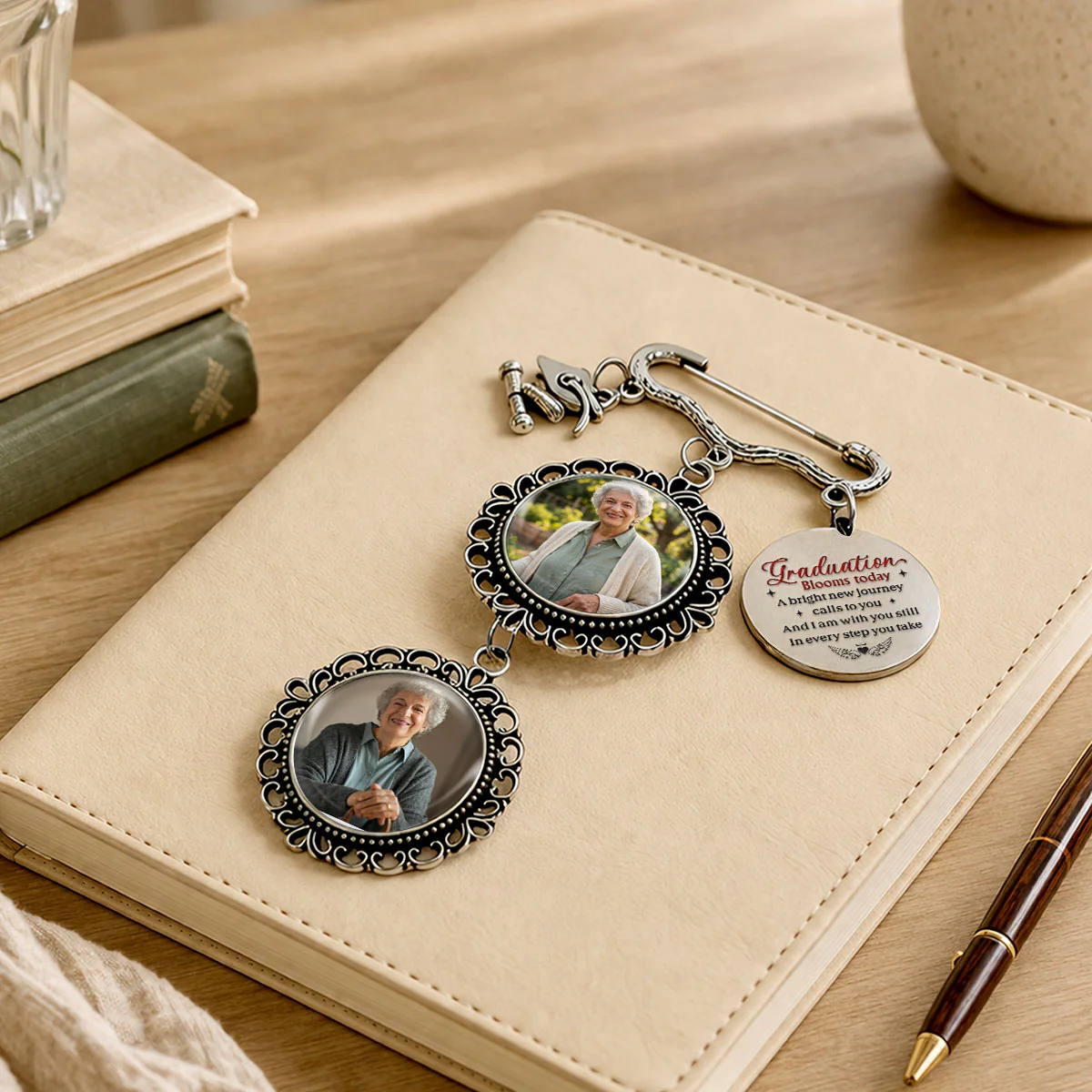 In Every Step You Take - Personalized Custom Graduation Tassel Pin - Image 3