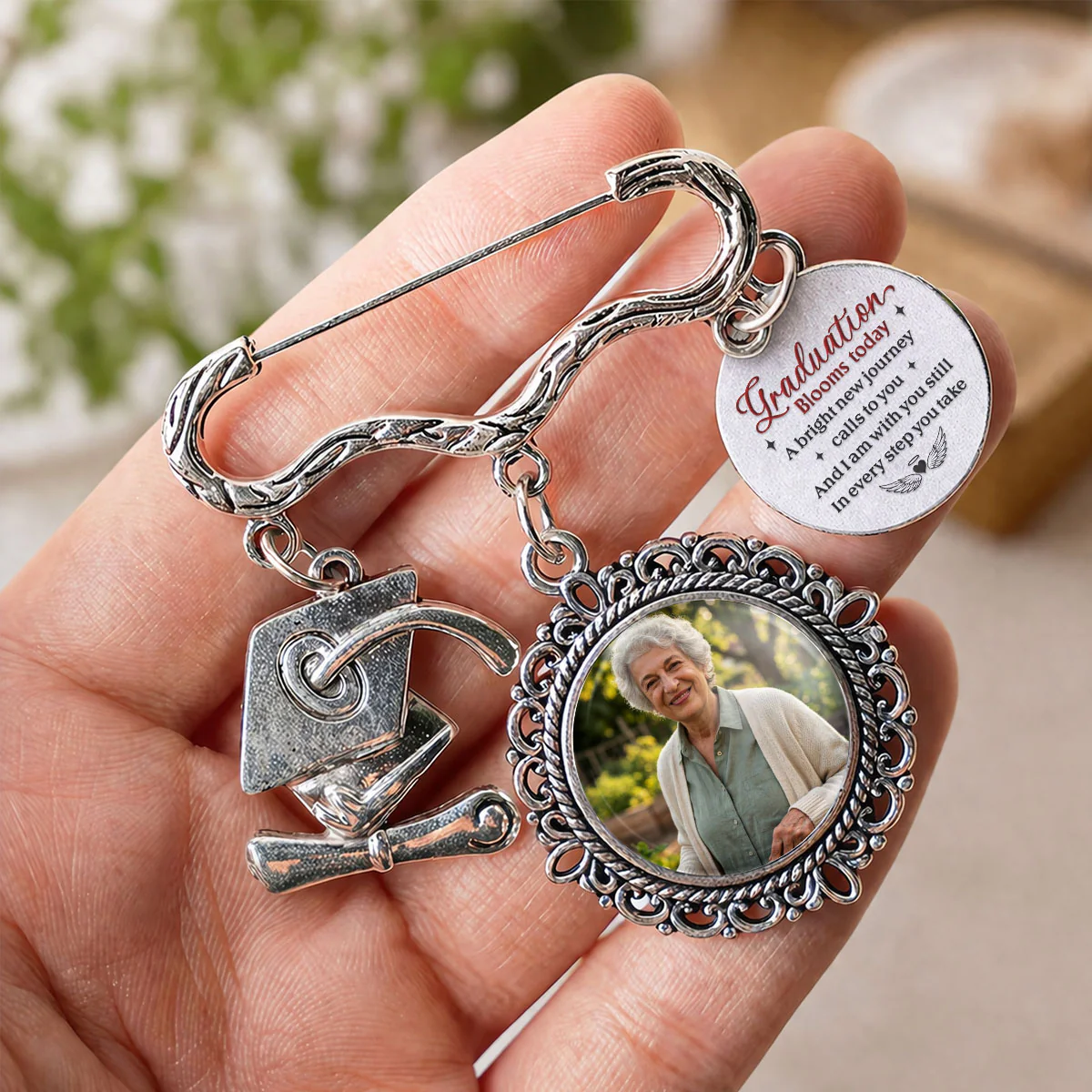 In Every Step You Take - Personalized Custom Graduation Tassel Pin - Image 4
