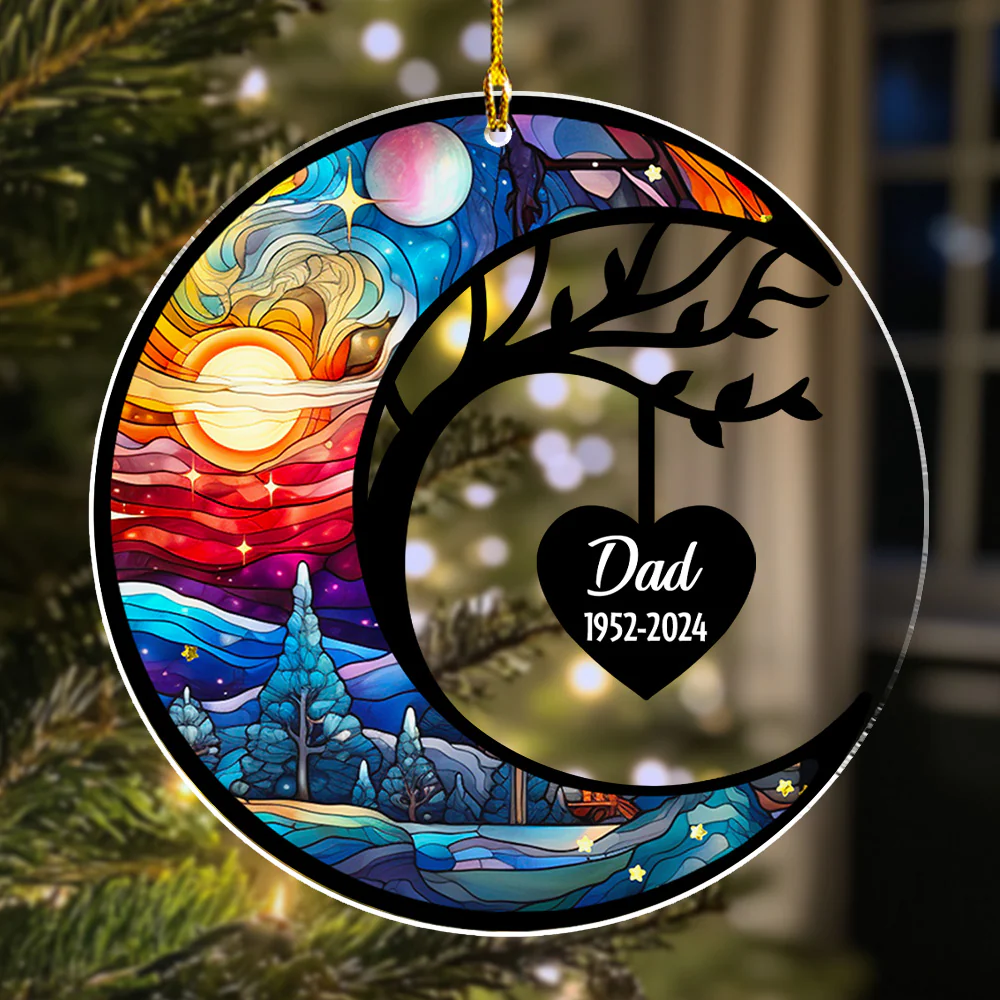In Heaven - Personalized Custom Acrylic Ornament - Image 2