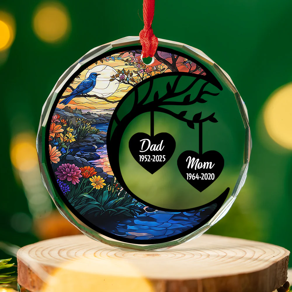 In Heaven - Personalized Custom Glass Ornament - Image 2