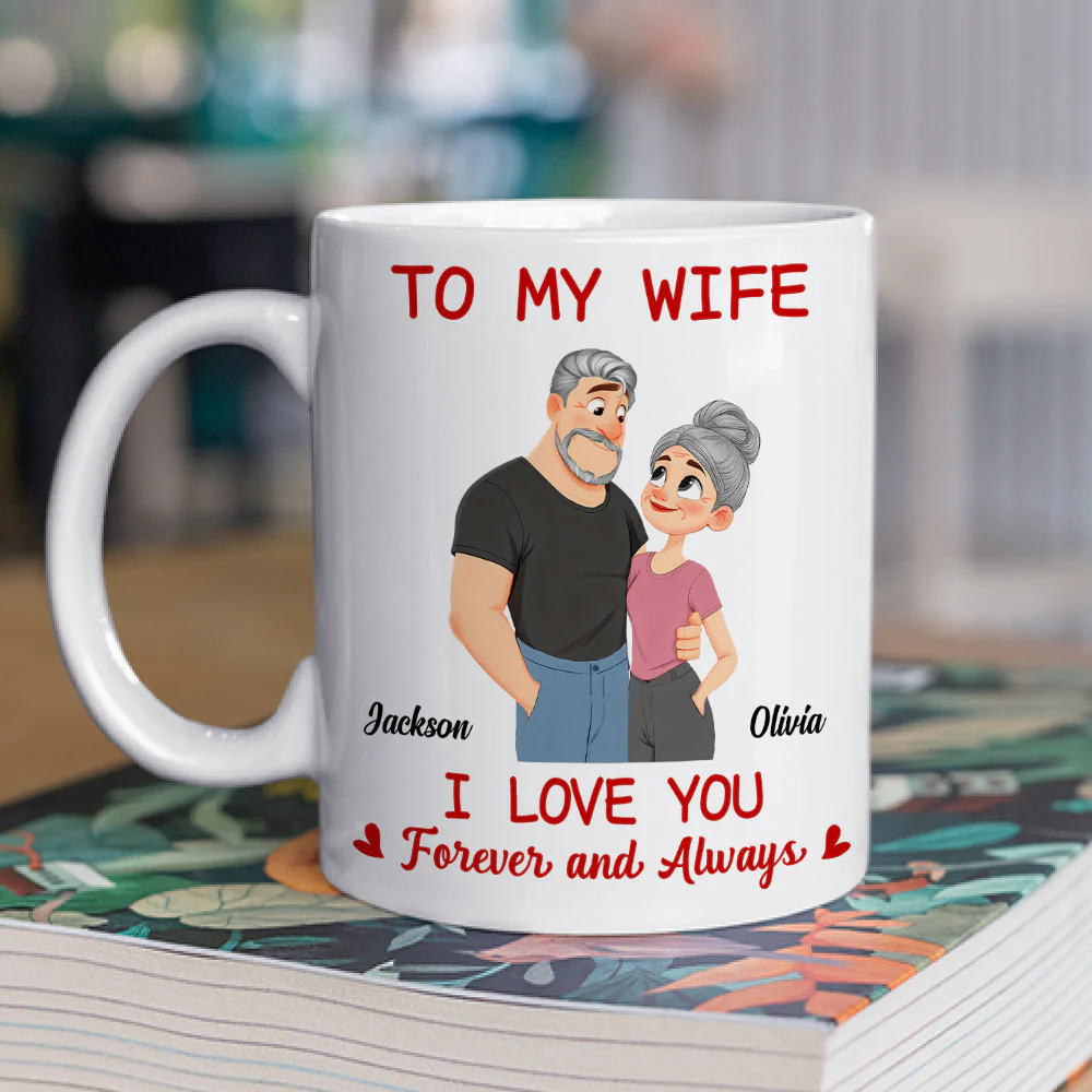 In Love With You Forever My Wife - Personalized Custom Coffee Mug - Image 2